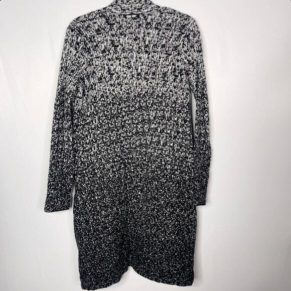 Athleta Small Gray Black Ombre Wythe Wool Cashmere Cardigan Sweater Coat Pocket - Picture 2 of 10